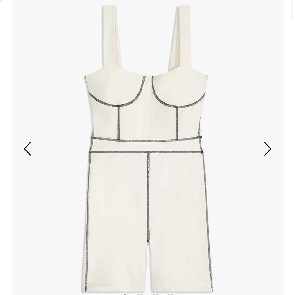 WeWoreWhat Corset Bodysuit Athletic Romper